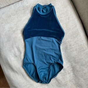 Mock neck ballet leotard